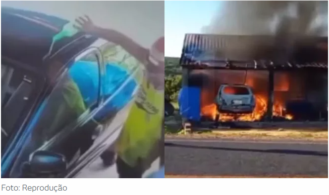 Homem ateia fogo em casa e carro após ter bebida negada em Carnaubal