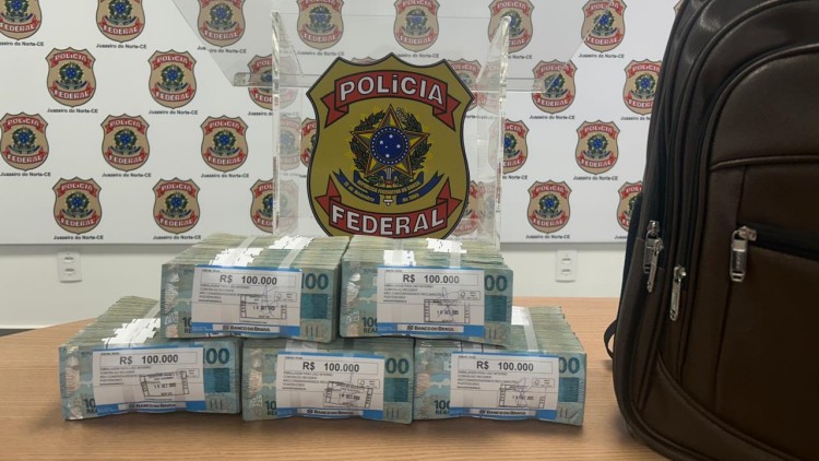 PF apreende R$ 500 mil durante abordagem em Juazeiro do Norte