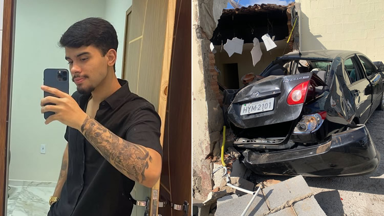 Jovem estudante morre em Juazeiro após bater carro numa casa