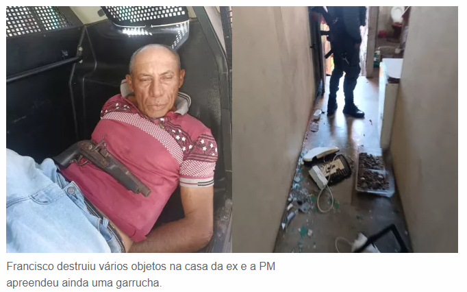 Homem tornozelado invade a casa da ex em Caririaçu e destrói vários objetos após ela fugir