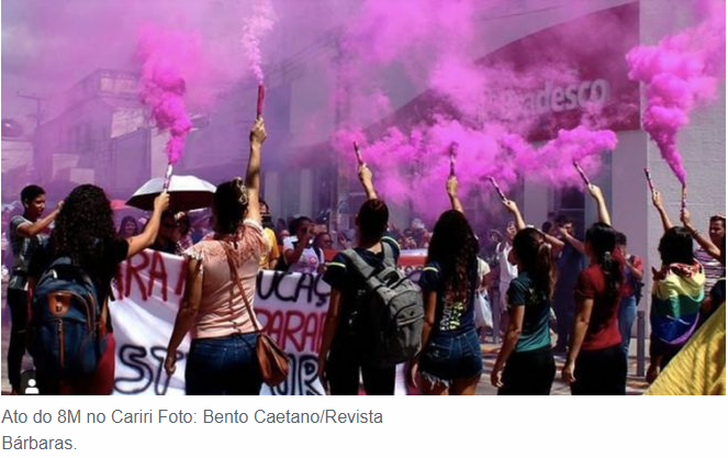Mulheres do Cariri realizam ato contra o feminicídio neste domingo (7), em Juazeiro do Norte