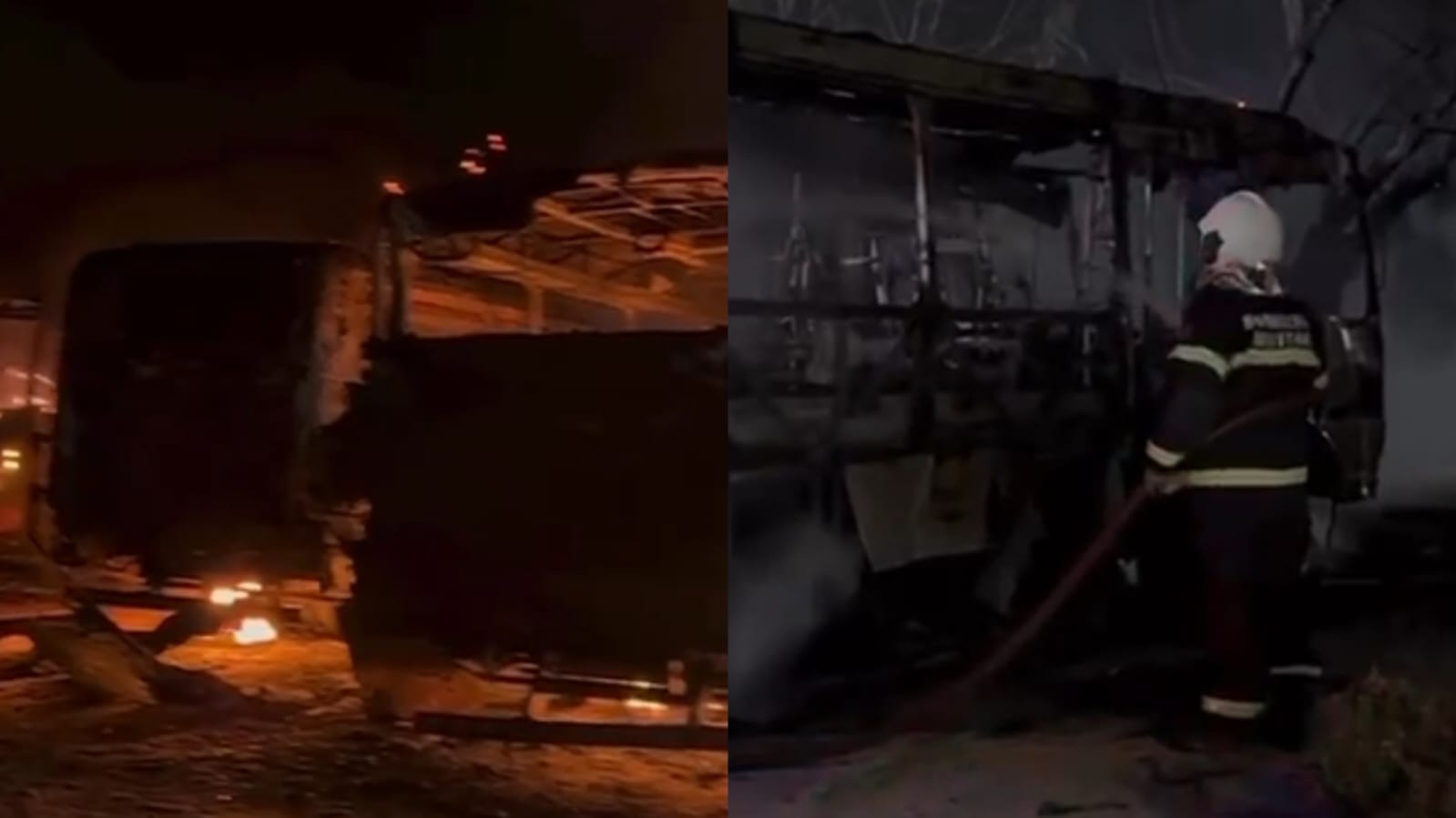 Quatro ônibus escolares são incendiados em escola de Aquiraz, em Fortaleza