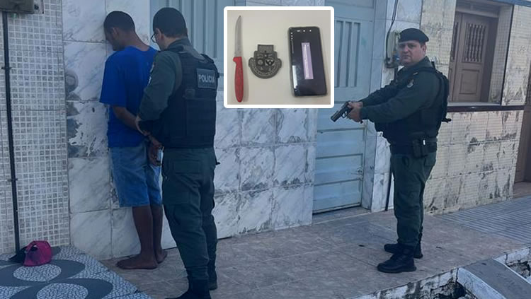 Ladrão preso em flagrante no Juazeiro após roubar celular e esfaquear a vítima