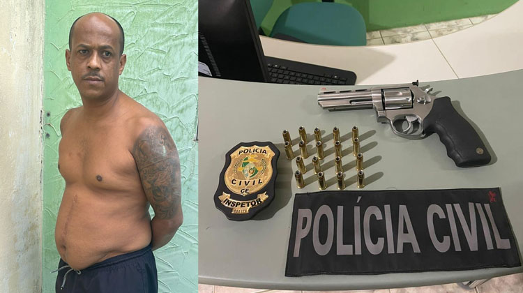 Velho conhecido da polícia em Juazeiro preso armado e responde por homicídios e assaltos