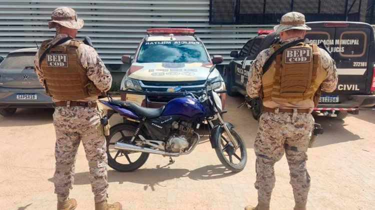 "Chupeta" é preso pelo BEPI com moto que tinha sido roubada em Penaforte