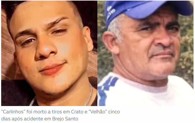 Cabeleireiro morto a tiros em Crato e vigilante em Brejo Santo morre após acidente no qual faleceu a namorada