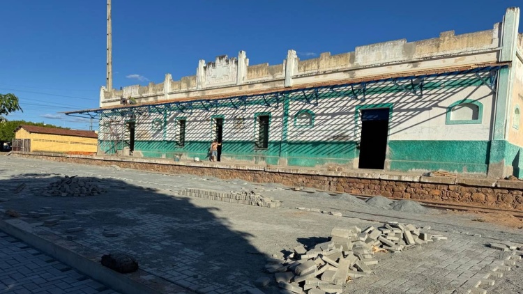 Reforma da estação ferroviária de Missão Velha é iniciada e deve ser concluída até julho de 2026