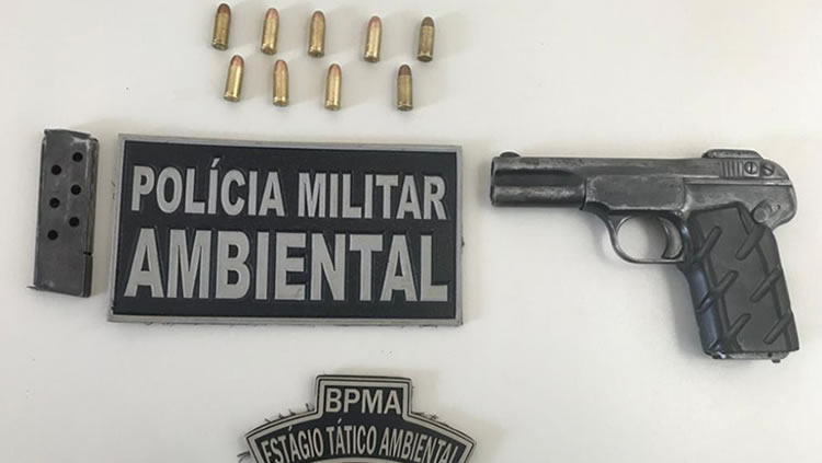 BPMA prende homem armado com pistola em Santana do Cariri