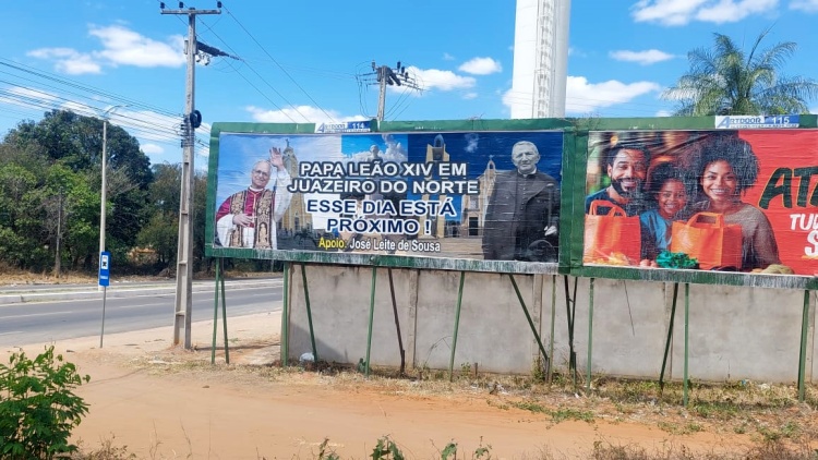 Outdoor no Crato profetiza visita do Papa Leão XIV a Juazeiro do Norte