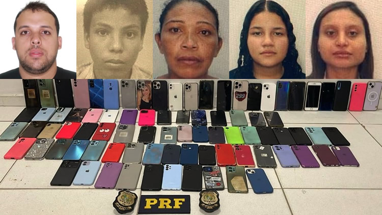 Exclusivo! Dois homens e uma mulher presos após furtarem 85 celulares em Barbalha