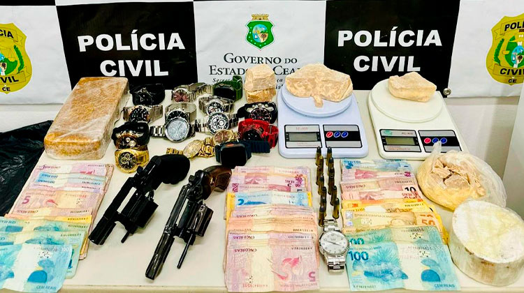 Juazeiro do Norte: Polícia Civil apreende bens e prende homem acusado de tráfico de drogas