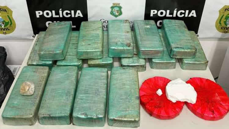 Casal é preso com mais de 16 kg de drogas em Juazeiro do Norte