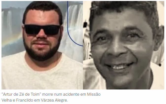 Cincos mortes em acidentes no Cariri e outra por afogamento no fim de semana