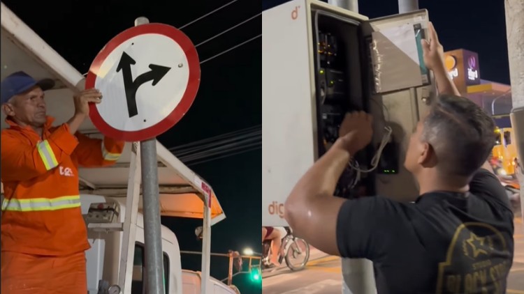 Detran volta atrás e reconfigura semáforo no cruzamento Av. Leão Sampaio-Anel Viário