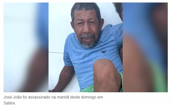 Homem morto a pedradas, pauladas e facadas em Salitre no Cariri