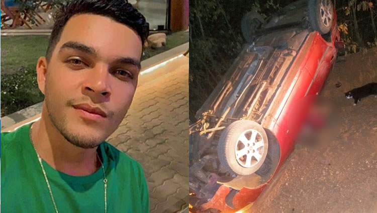 Jovem de 24 anos capota o carro em Caririaçu e morre sob o veículo